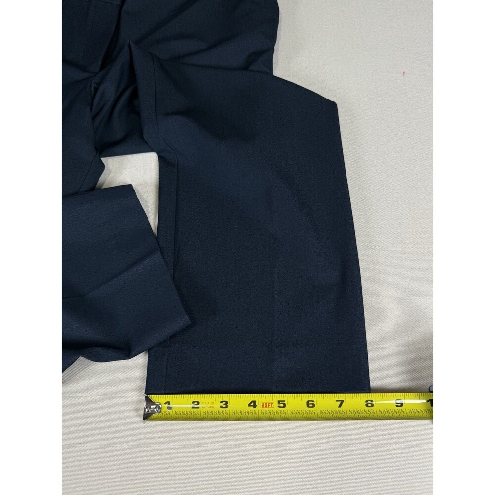 Ann Taylor Factory Dress Pants Womens 16 Navy Blue Straight Leg Career Workwear - Picture 10 of 13